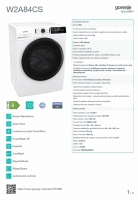 Pračka Gorenje W2A84CS produktová karta new